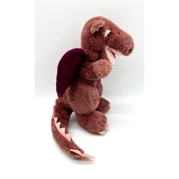 Vintage 1983 Dakin Burgundy Purple Wings Dragon 9" Plush Stuffed Animal Toy - Picture 3 of 9